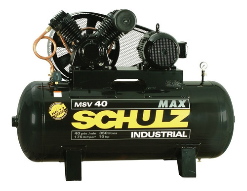 Compresor De Aire Schulz Msv 40 Max 350 Lts 10 Hp  Brasilero