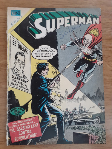 Cómic Superman Número 843 Editorial Novaro 1972