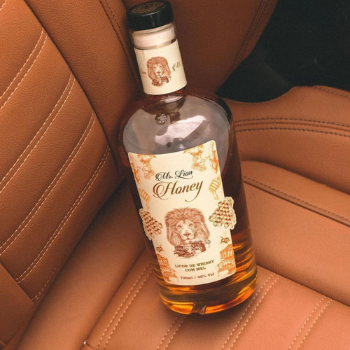Mr Lion Honey Whisky Md Chefe Sem Tubo Sem Medalha Original