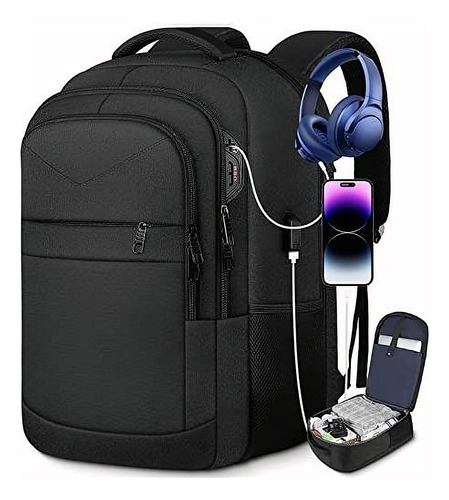 Mochila Para Laptop 17.3 Anitirobo Con Salida Auric Y Usb