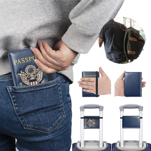 Facath Funda Porta Pasaporte Funda De Viaje Funda Billete...
