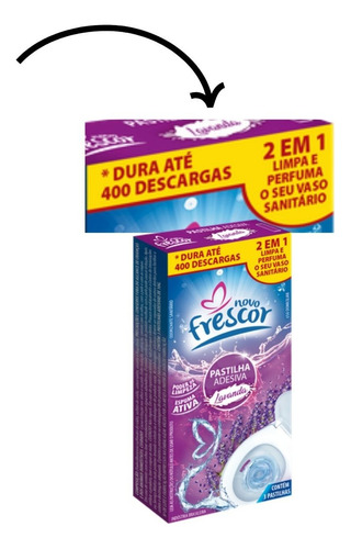 Pastilha De Vaso Sanitario Adesiva Detergente 6 Caixa C/18un
