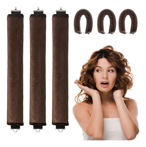 Kit De Rizado Sin Calor Para Cabello Largo: Duerme Toda La N
