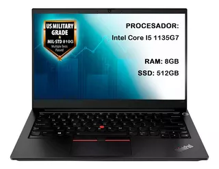 Portátil Lenovo Thinkpad E14 Core I5 1135g7 G2 8gb 512gb Fhd