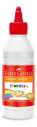 Témpera Escolar Faber-castell 250ml - Blanco