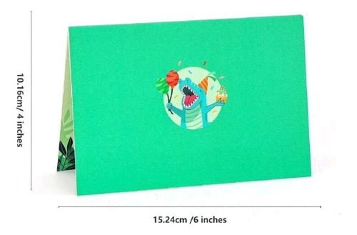 Tarjeta Cumpleaños Felicitaciones 3d Diseños Diferentes Dino