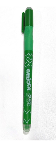 Lapicera Roller Borrable Carioca Oops Recargable Medium 0.7 Exterior Verde