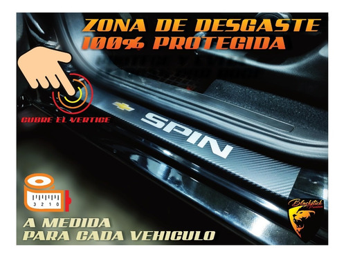 Imagen 2 de 7 de Protector Cubre Zócalo Carbono Chevrolet Astra