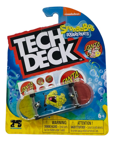 Tech Deck Santa Cruz Edicion Limitada Bob Esponja Skate Diap