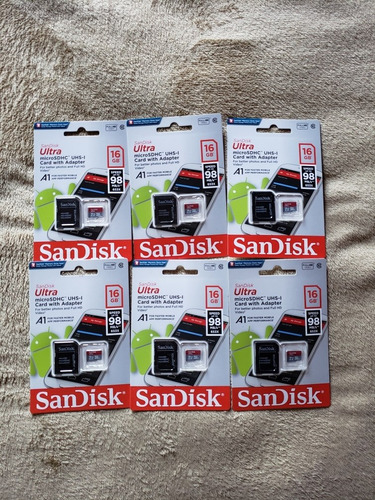 Cartão Micro Sd 16g Sandisk - 8 Unidades / Atacado 