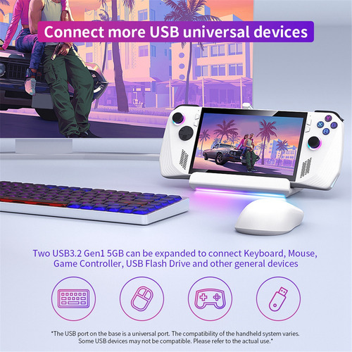 Aucp Estación De Acoplamiento Para Rog Ally Hub Rgb Steam