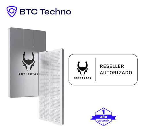 Steel Wallet Cryptotag Zeus / Billetera Acero Criptomonedas