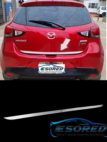 Accesorio Cromado Tapa Baul Mazda 2 Skyactiv