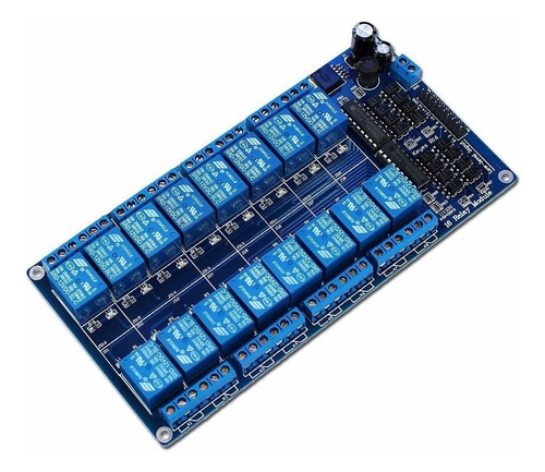 Modulo De Relee Relay Opto 16 Canales 12v Arduino Dsp Avr