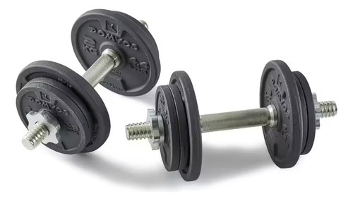 Kit Mancuernas Roscadas 20kg 28mm Cross Training Domyos