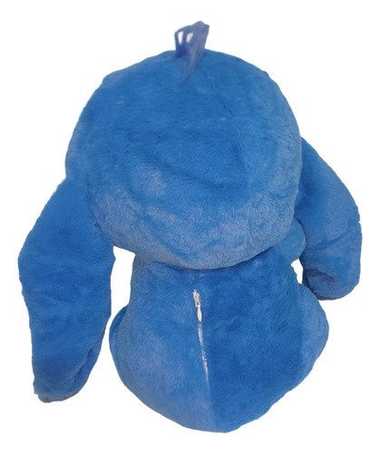 Peluche Stitch Mediano + Muñeca Trapos + Manta Plush 1 Plaza Azul