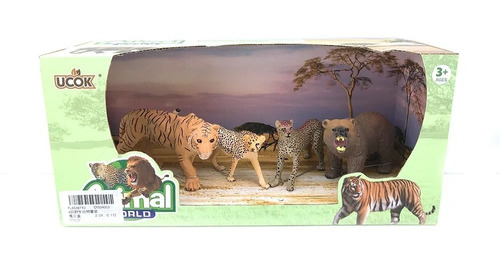 Playset Figuras Animal World Tigre-oso-cheeta (11115)