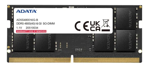 Memoria Sodimm Adata 16gb Ddr5 4800 Mhz Para Notebook