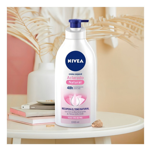 Crema Para Cuerpo Nivea Aclarado Natural En Dosificador 1000ml