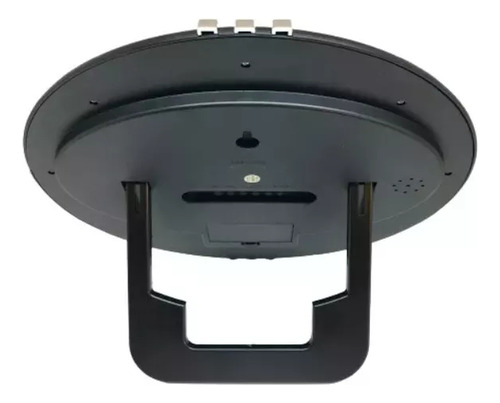 Relógio Mesa Parede 20cm Jh6870 Preto Digital Com Termômetro