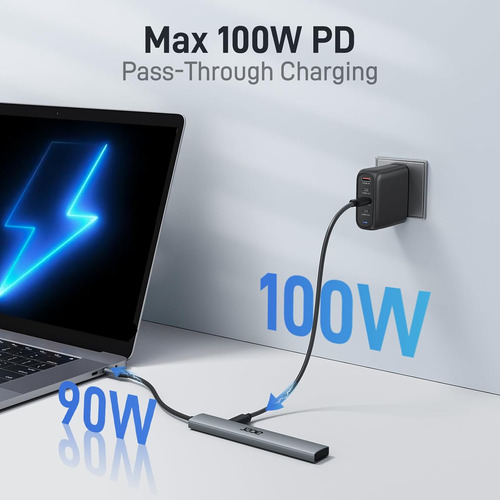 Acer 5 In 1 Usb C Hub With 4k Hdmi, 100w Power Delivery, ...