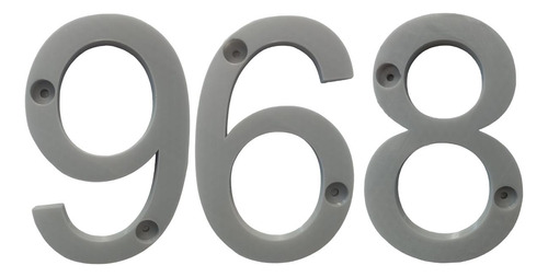 Números Para Residenciales, Mxdgu-968, Número 968,  17.7cm A