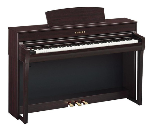 Piano Yamaha Digital Clavinova Clp-745r 88 Teclas Rosewood Cor Preto Bivolt