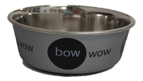 Imagen 3 de 3 de Comedero Acero Inoxidable 14 Cm Antideslizante Perro Gato