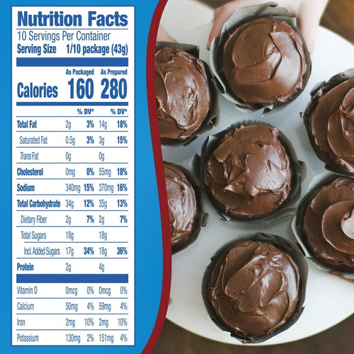 Harina Para Pastel Pillsbury 432g Chocolate - 10 Cajas
