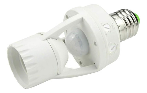 Adaptador E27 Sensor Movimiento Luz Infrarroja Hogar Lámpara