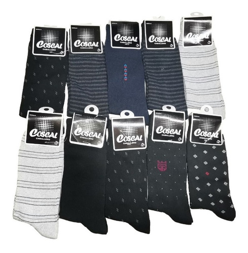 3 Pares De Calcetines De Vestir Largo Hombre
