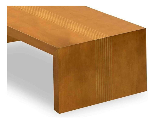 Mesa De Centro Retangular Gold 160 Imbuia 36x160x60cm