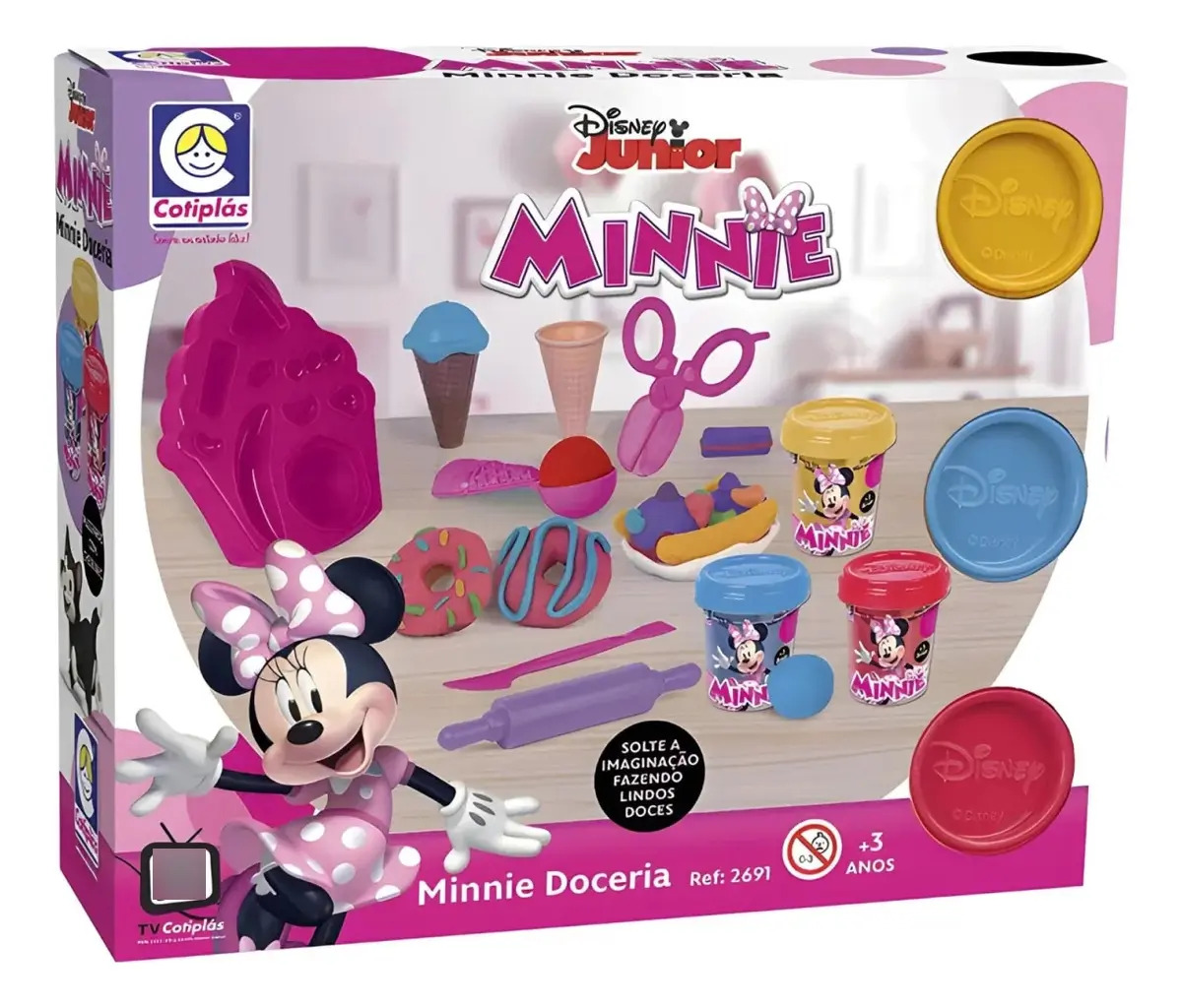Kit Brinquedo Massinha Doceria Da Minnie