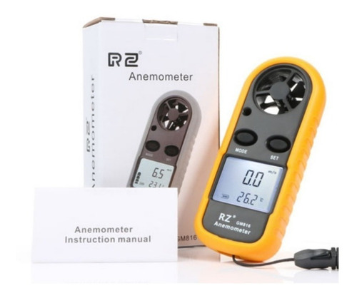Anemómetro Digital Gm816 Con Termometro Incorporado