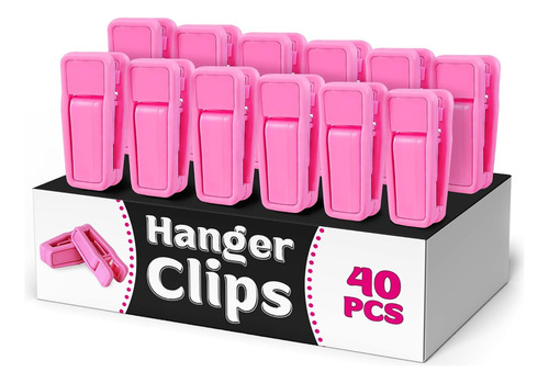 40 Piezas De Ganchos Para Ropa De Bebé Con Clips Para Colgar