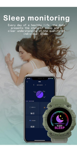 Imagen 5 de 10 de Reloj Pulsera Inteligente Fitness Sueño Calorías Presion Y+
