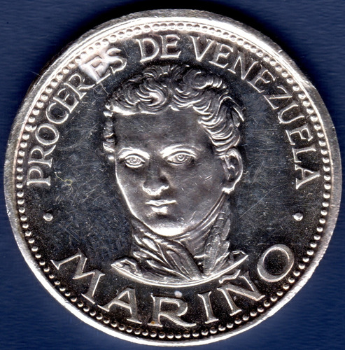 Medalla Plata Pura 1000 Próceres De Venezuela Mariño