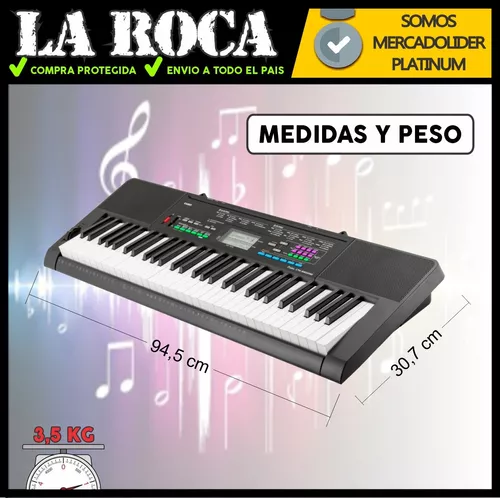 Psiquiatría sitio reputación Teclado 5 Octavas 61 Teclas Sensitivo Piano Atril Usb