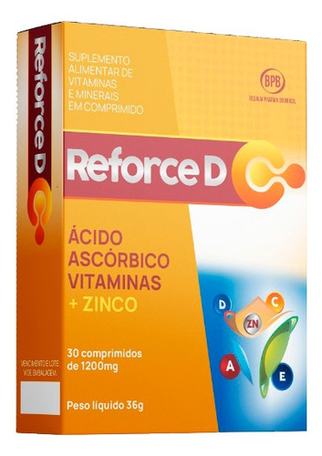 Reforce D Vit. A,d,c,e+zinco 1200mg 30compri. Bedalm Pharma