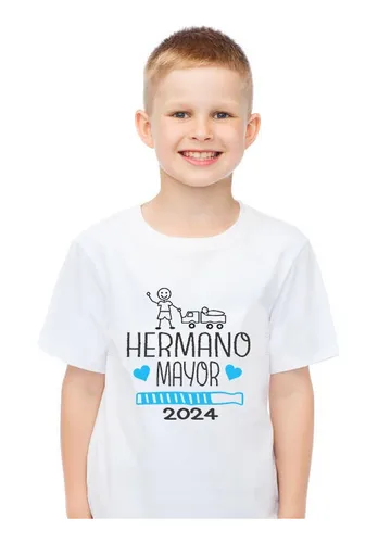 Duo Playeras Infantil Hermano Mayor Y Hermano Menor Algodon