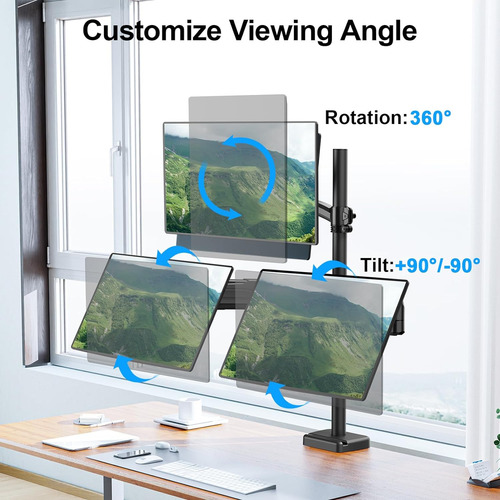 Soporte Monitor Triple Capacidad 4.5-18.0 Libras, Sopor...