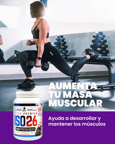 Imagen 6 de 7 de Proteína Iso26 Isolatada 1.6lbs Cookies & Cream Mo4t