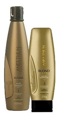 Kit Aneethun Blond Iluminador Sh.300ml Másc250gr (embalagem