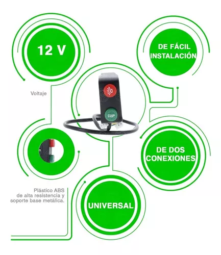 Switch On/off Interruptor Moto -neblineros Luces Manubrio