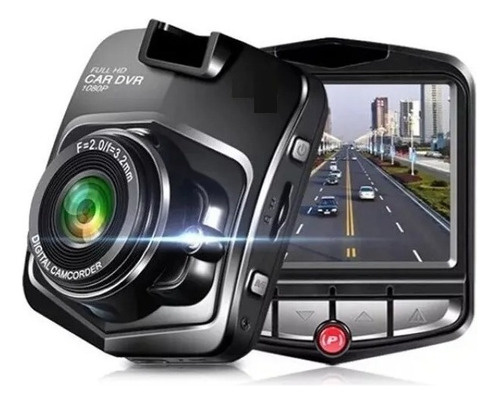 Camara Auto Seguridad, Visión Nocturna Full Hd 1080p Color Negro