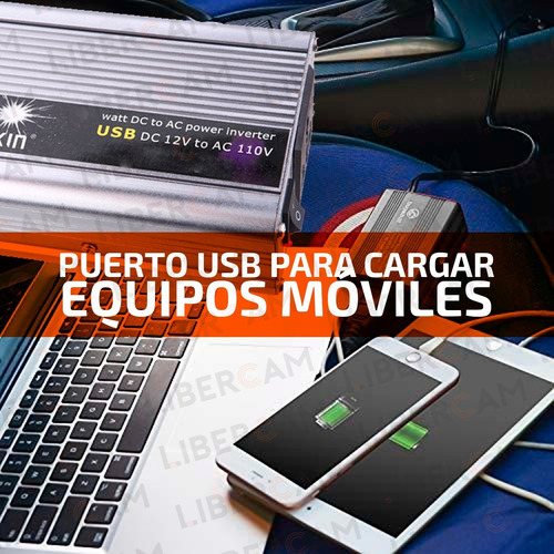 Convertidor Inversor 1500w 12v 220v Camping Auto Usb Nautica