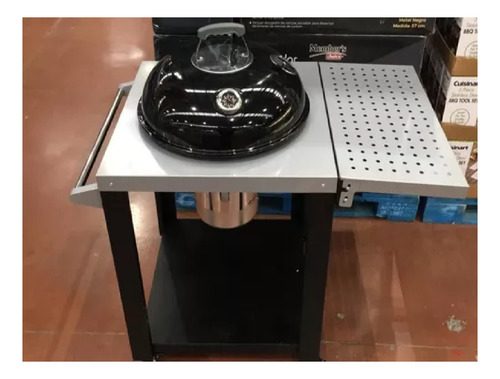 Asador Deluxe Trolly Con Mesa Lateral