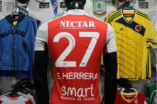 Camiseta Independiente Santa Fe 2018 #27 E. Herrera Talla S 