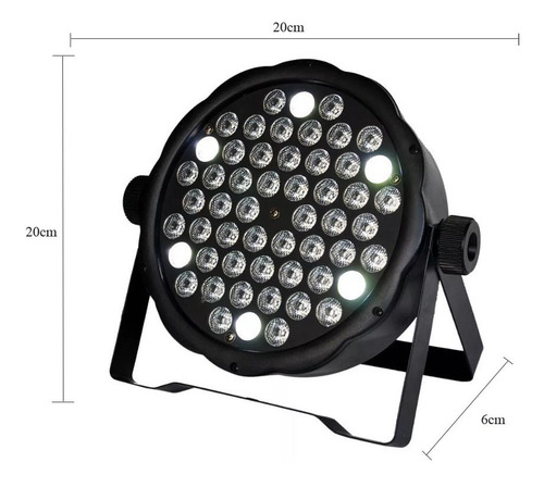 Imagen 2 de 10 de Luz Led Dj Tacho Proton 54 Led Rgbw Audioritmico Dmx Boliche