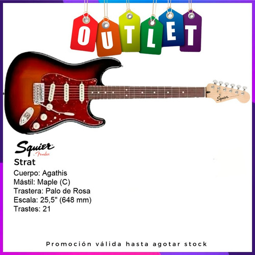 Guitarra Eléctrica Squier Start By Fender Strato Outlet  (Reacondicionado)
